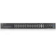 Zyxel Gs2220-28 slēdzis pārvaldīts 24 x 10/100/1000 4 kombi -Gigabit -Sfp plaukts Montierbar Switch managed Kombi-Gigabit-Sfp an Rack montierbar