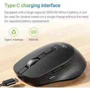 Acer M155 bezvadu optiskā pele Usb-C Bluetooth Wireless Optical Mouse 1600Dpi