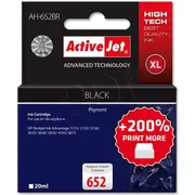 Activejet Ink Ah-652Br Hp 652 F6V25Ae tinte Melna Tusz Black