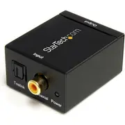 Adapteris Av Startech Toslink  Rca Cinch melns Spdif2Aa Adapter Toslink czarny