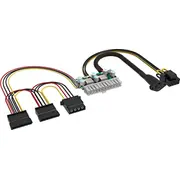 Akasa Usb adapteris Ak-Pe200-01. 200W līdzstrāvas uz Atx. 4 kontaktu Din Adapter Dc-To-Dc 4-Pin