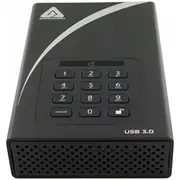Apricorn Aegis piekaramā atslēga Dt Ārējais cietais disks 12 Tb Usb tips B 2.0/3.2 Gen 1 3.1 Melns Padlock dysk twarde Typu Czarny