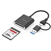 Aprīkojums 245461 Usb kartes lasītājs 3.2 Gen 2 3.1 C tipa melnais Equip czytnik kart Type-C Czarny