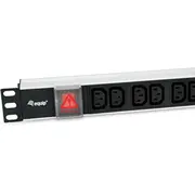 Aprīkojums 333318 Pdu Power Distributor 12 X tīkla ligzda melns. sudrabs Equip rozdzielacz zasilania gniazdo sieciowe 1U Czarny. Srebrny
