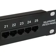 Aprīkot Equip Patchpanel 25X Rj45 Cat3 19 Utp 1He Isdn melns Schwarz