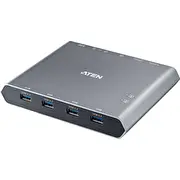 Aten 4K Dp Usb-C Kvm dokstacijas slēdzis ar barošanu 2-Port Dock Switch with Power