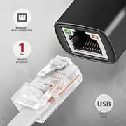 Axagon Ade-Arc tīkla kartes Gigabit Ethernet adapteris. Usb-C 3.2 Gen 1. automātiska instalēšana Karta sieciowa adapter. instalacja automatyczna