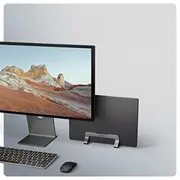 Axagon Stnd-Vg Vertikāls klēpjdatora statīvs. regulējams platums. Alumīnijs pelēks Pionowy stojak na laptopa. regulowana Aluminium szary