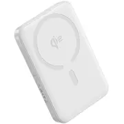 Baseus Powerbank Wireless 10000Mah 22.5W Magsafe ar Usb-C kabeli 30Cm balts Bezprzewodowy kablem