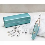 Beurer Mp 84 manikīra/pedikīra komplekts. nagu kopšana Tirkīza/Zelta Manicure/Pedicure set. nail care turquoise/gold