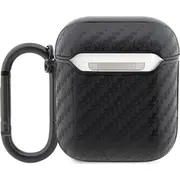 Bmw Bma2Wmpuca2 Airpods 1/2 vāciņš melns/melns oglekļa dubultā metāla logotips Cover czarny/black Carbon Double Metal Logo