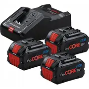 Bosch urbjmašīna Battery 18V 8.0Ah x3 Lādētājs Gal 18V-160 Procore Wiertarka Charger