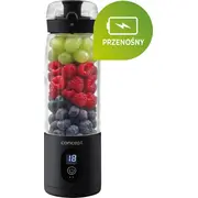 Koncepcijas risinājums Fitmaker Black Sm4001 krūzīšu blenderis Blender kielichowy Concept Solution Czarny