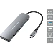 Conceptronic Av adapteris Dock Usb-C-Hdmi.usb3.0/2.0.Sd/Tf.100Wpd0.12Mgr Adapter