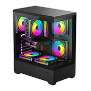 Darkflash Case C365 datora korpuss Melns 5 ventilatori Obudowa komputerowa czarny