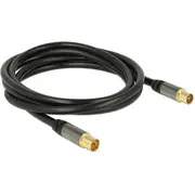 Delock antenas kabelis melns 88923 Kabel Antenowy 2M czarny