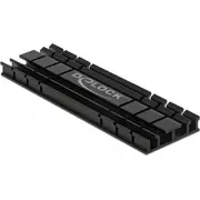 Delock Kühlkörper flach 70Mm für M.2 Modul black Schwarz
