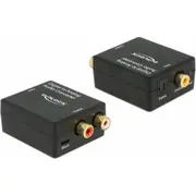 Delock Toslink Av adapteris Rca Cinch melns 63477 Adapter czarny