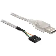 Delock Usb ārējais  iekšējais balts 83078 Zew. wew. 0.7M.