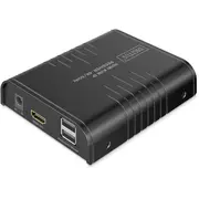 Digitus Hdmi Kvm Ip uztvērējs 4K/60Hz Schwarz Receiver schwarz