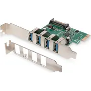 Digitus kontrolieris  Ds-30221-1 Kontroler Pcie x1 4X Usb