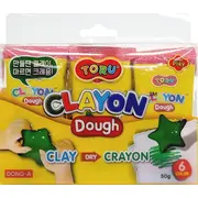 Dong-A Krītelis 6 Krāsas X 50 G Donga-A Masa Kredkowa Toru