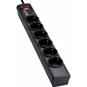 Eaton Protection Strip pārsprieguma aizsardzības strāvas sloksne. 6 ligzdas. 1 m. melns Ps6D Listwa gniazd czarna