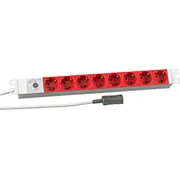 Efb 19 1He Steckdosenleiste 8Xcee 7/3 rot. Zuleitung C14
