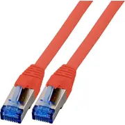 Efb Rj45 patch Cable S/Ftp. Rohcable Tpe superflex. 1M. sarkans K5525Frt.1 Patch Cat.6A.cat.7 red