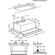 Electrolux Lfp326Fw tvaika nosūcējs Okap