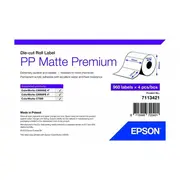 Epson Pp Matēta Etiķete Prem Die-Cut/Roll 76X127Mm 960 Etiķes Matte Label Labels