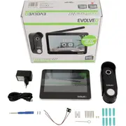 Evolveo Doorphone W7. aprīkots ar bezvadu videotelefonu. Wifi. melnu monitoru Sada videotelefonu Wifi monitor