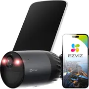 Ezviz Cs-Eb3 4G Lauko Camera Su Akumuliatoriumi ir Saulės paneļi 2K. 4Ga. 5W lauko kamera su akumuliatoriumi panele