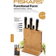 Fiskars 5 nažu komplekts bambusa blokā 1057552 Zestaw bloku bambusowym