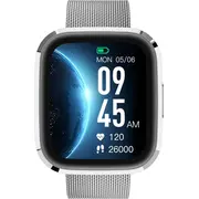 Garett Grc stila viedpulkstenis sudraba tērauda Smartwatch Style Srebrny Stalowy