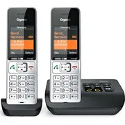 Gigaset fiksētais tālrunis Comfort 500A Duo. analogais Sudrabs/Melns. 2 klausules Telefon stacjonarny analogue telephone silver/black. handsets