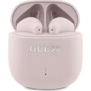 Guess Bluetooth austiņas Gutwsj14Esgp Tws dokstacija rozā/rozā Printed Classic Logo Headphones docking station pink/pink