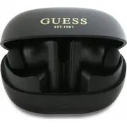 Guess Bluetooth austiņas Gutwst88Mctgk Tws dokstacija melns/melns kapsulas drukāts logotips Headphones docking station black/black Capsule Printed Logo