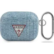 Guess Guacaptpujullb Jeans Collection aizsargmaciņš priekš Airpods Pro zils Etui ochronne do niebieskie