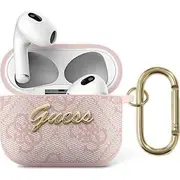 Guess Script Metal Collection aizsargmaciņš priekš Airpods 3 Gua34Gsmp rozā Etui ochronne do