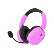 Hator austiņas Phoenix 2 Bezvadu bezvadu spēļu austiņas. violeta Dla graczy Wireless bezprzewodowe fioletowe