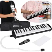 Jokomisiada Mūzikas instruments Melodyka Tastatūras ermoņika. futrālis. divi iemuti In0175 Instrument muzyczny Harmonijka klawiszowa etui dwa ustniki