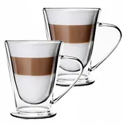 Kamille Dubultsienu stikla krūžu komlekts 2 skapji 250 ml katra 9019 5904734064114 Komplekts gab.
