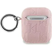 Karl Lagerfeld Kla2Pgchpp Airpods 1/2 vāciņš rozā/rozā Monogram Choupette Head Cover