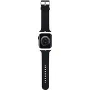 Karl Lagerfeld Klawmslkcnk siksniņa Apple Watch 38/40/41Mm melna Pasek do czarny