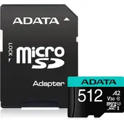 Karta Adata Premier Pro Ausdx512Gui3V30Sa2-Ra1 Microsdxc Gb Class Uhs-I/U3 A2 V30