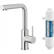 Kfa Duero Pure Basic virtuves jaucējkrāns Virtuves Iekārtas Ar Ūdens Filtrācijas Funkciju Hidrofiltrs. Inox Bateria kuchenna Kuchenna Filtracji Wody Filtr Hydro.