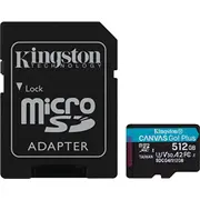 Kingston Canvas Go karte Plus Gen4 Microsdxc 512 Gb 10. klase Uhs-I/U3 A2 V30 Sdcg4/512Gb Karta Class