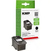 Kmp C136 tintes kasetne. melna. saderīga ar Canon Pg-560 Xl Tusz ink cartridge black compatible with