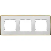 Kontakt-Simon Simon Detail 82 Trīskāršs rāmis Select-Metāls White Gold base 8201630-245 Ramka Select-Metal podstawa